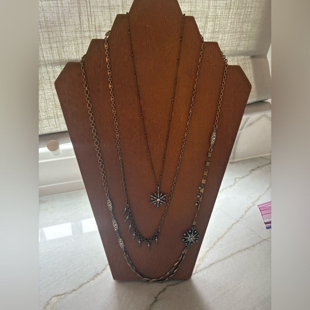 Chloe + Isabel Gold and Silver Starburst Necklace Set